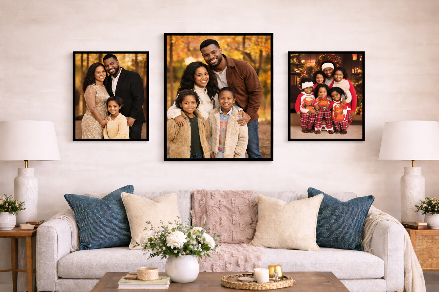 3-Piece Wall Frame Combo Set / One 16x20 Frame + two 11x14 Frames